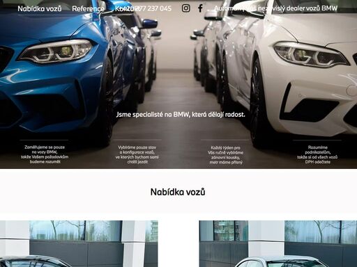 jsme specialisté na bmw, která dělají radost. prodej zánovních, referenčních a málonájezdových bmw za skvělé ceny v praze.