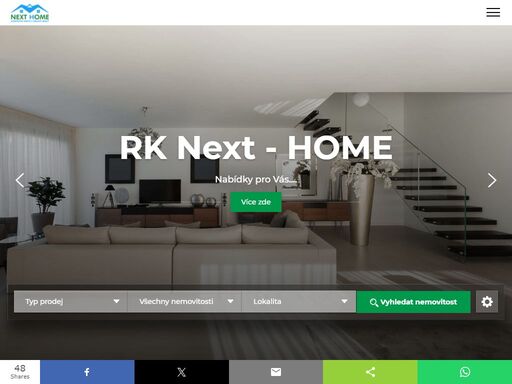 každý den stovky nových nemovitostí, reality. nemovitosti na prodej či pronájem v každém místě. přehledný katalog realit.