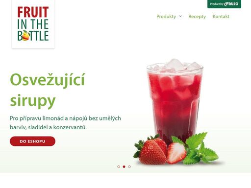 ovocné sirupy s vysokým obsahem ovoce i speciality jako okurkový či melounový sirup nebo punč. skvělá chuť pro horké letní dny i mrazivé zimní večery. to jsou výrobky od fruit in the bottle.