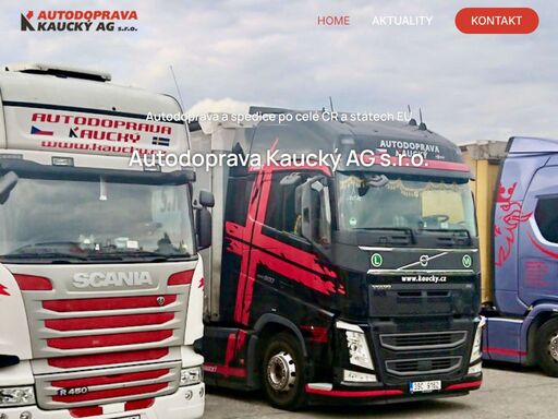 autodoprava, praha, kaucký, doprava, kamionová spolehlivá nákladní doprava a logistika v čr a eu. 30 let zkušeností, moderní vozidla, bezpečné a včasné doručení.