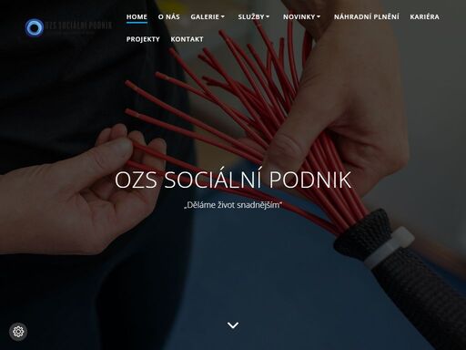 zakázková výroba na potisk a výrobu kabeláže ozs sociální podnik