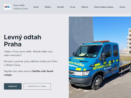 odtahová služba praha a střední čechy. odtah automobilů a motocyklů. levná a spolehlivá odtahovka. odtah vozidel také po celé čr.