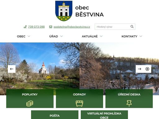 oficiální stránky obce běstvina