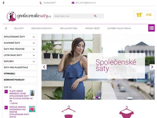 v našem e-shopu najdete levné svatební a společenské šaty. dále nabízíme zeštíhlující šaty a šaty pro plnoštíhlé. nabízíme levné šaty, které jsou dostupné všem.