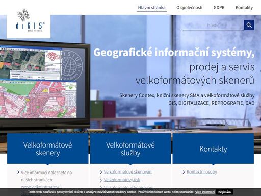 geografické informační systémy, prodej a servis velkoformátových skenerů | contex a proserv, tvorby 3d modelů, velkoformátové služby, digitalizace.
