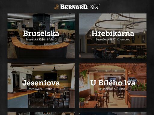 restaurace a hospůdky bernard pub, pojďte posedět s přáteli u dobrého piva bernard a pořádného jídla!