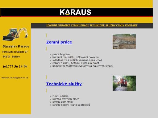 nabídka zemních prací