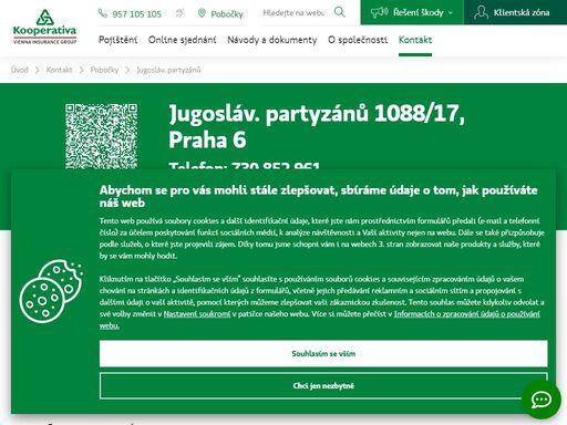 pojišťovna kooperativa - praha 6, jugosláv. partyzánů 1088/17, tel.: 730 852 961, e-mail: llestina@koop.cz, lukáš leština - odpovědný vedoucí
