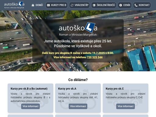 jsme autoškola, která působí na trhu 25 let. působíme ve vyškově a okolí. využíjte našich služeb a získejte řidičské oprávnění s lehkostí a bez zbytečného stresu.