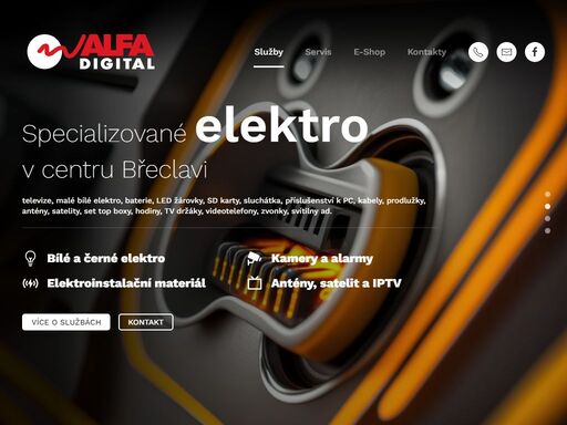 alfa digital - satelitní a televizní technika, prodej a montáž elektronických a zabezpečovacích systému.