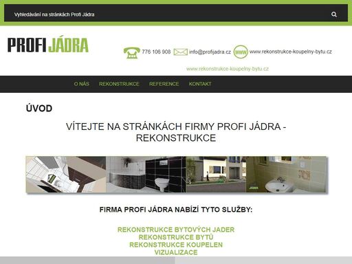 profesionální a kvalitní rekonstrukce bytů, bytových jader, koupelen a interiérů