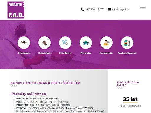 profesionální deratizace, dezinfekce, dezinsekce v brně a celé čr. hubení štěnic, blech, švábů, rusů, molů, mravenců, pavouků aj. hmyzu.