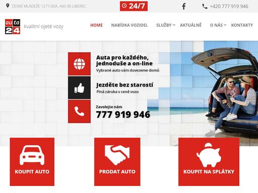 zabýváme se obchodem s ojetými automobily. nabízíme pouze kvalitní, prověřené ojeté vozy s garancí původu a garancí ujetých km. jsme jedni z největších prodejců ojetých automobilů v libereckém kraji.