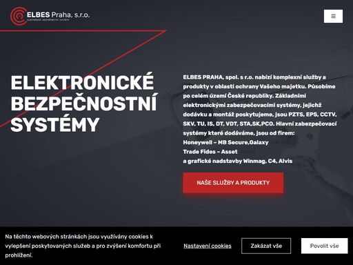 základními elektronickými zabezpečovací systémy, jejichž dodávku a montáž poskytujeme, jsou pzts, eps, cctv, skv, is, dt, vdt, sta,sk,pco.