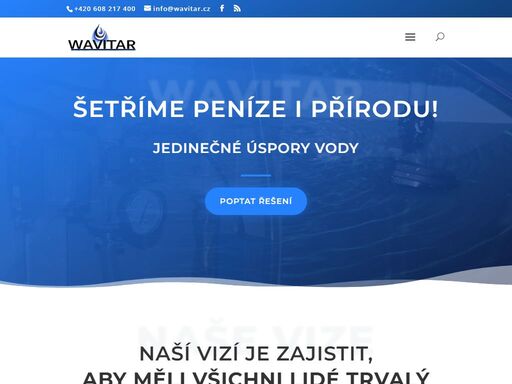 jedinečné úspory vody