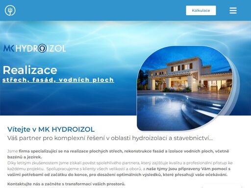 mk hydroizol - vaši odborníci na renovace bazénů, realizace bazénů, koupací jezírka a hydroizolace. kvalita a profesionální přístup.