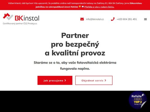 staráme se o to, aby vaše fotovoltaická elektrárna fungovala naplno. jak pracujeme objednat servis projekt, instalace a komplexní řešení úspor s moderním…