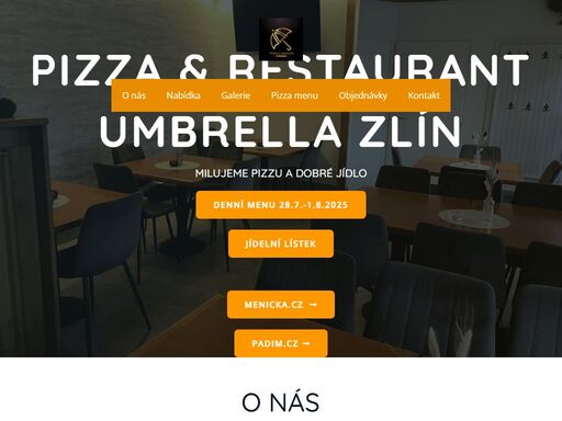 milujeme pizzu a dobré jídlo ¦
