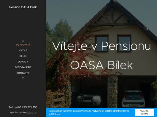 pension je umístěn v podkroví nového rodinného domu na velmi tichém okraji vsi asi 100m od lesa, již v chráněné krajinné oblasti železných hor.
