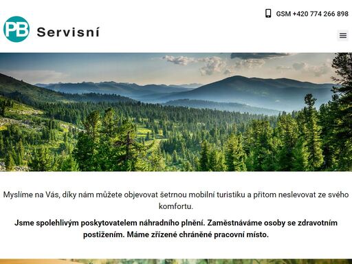 myslíme na vás, díky nám můžete objevovat šetrnou mobilní turistiku a přitom neslevovat ze svého komfortu.