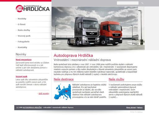autodoprava, hrdlička, vnitrostátní, mezinárodní, nádkladní doprava autodoprava hrdlička - vnitrostátní i mezinárodní nákladní doprava