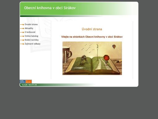 obecní knihovna v obci sirákov
