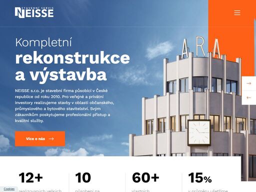 pro veřejné a privátní investory realizujeme stavby v oblasti občanského, průmyslového a bytového stavitelství.