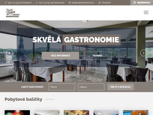 hotel rakovec se nachází v atraktivní lokalitě, v bezprostřední blízkosti brněnské přehrady. nabízí komfortní ubytování v jednolůžkových a dvoulůžkových pokojích.