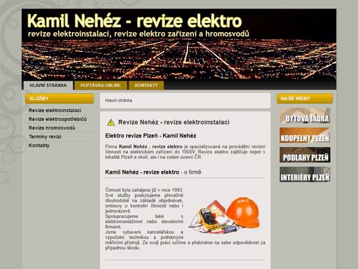 elektro revize nehéz - revize elektroinstalací, revize elektro zařízení a hromosvodů