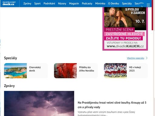 novinky a zprávy z prostějova a okolí. nejdůležitější informace a události z jednotlivých obcí, dění v politice, kultuře, sportu i v běžném životě.