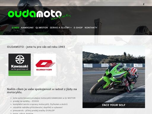 autorizovaný dealer motocyklů kawasaki a beta