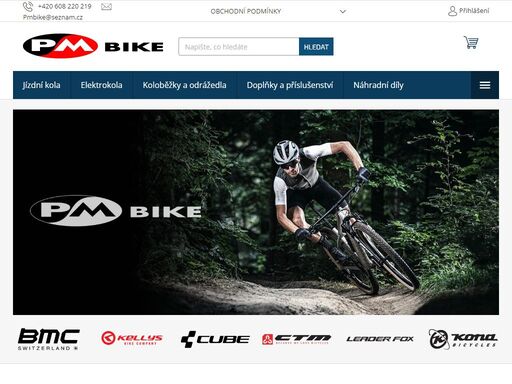 vítejte v pmbike!. jsme specializovaná prodejna a internetový obchod v krásném městě na jihu moravy židlochovice. kamenný obchod vznikl v roce 1994. nabízíme horská, silniční, dětská trekingová a crossová kola, velký výběr náhradních dílů, cyklodoplňků, příslušenství a kvalitní záruční i pozáruční servis. cyklistika i…