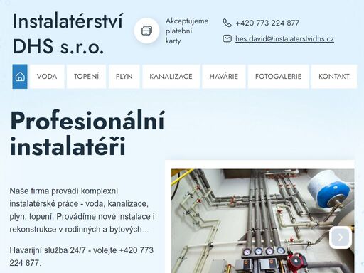 instalace plynu, topení, vody a kanalizace