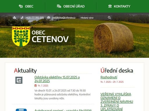 oficiální stránky obce