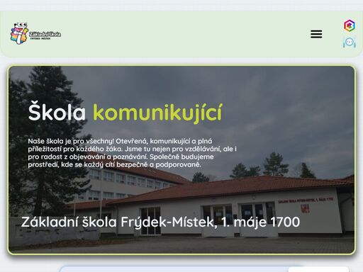 naše škola je pro všechny! otevřená, komunikující a plná příležitostí pro každého žáka. jsme tu nejen pro vzdělávání, ale i pro radost z objevování a poznávání.