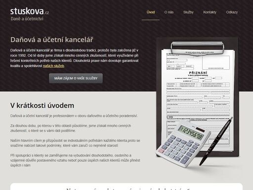 daňová a účetní kancelář je profesionálem v oboru daňového a účetního poradenství. 

za dlouhou dobu, po kterou v této oblasti působ