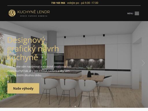 kuchyně lendr olomouc. český výrobce kuchyní, který nehledí na kvantitu, ale na kvalitu. naše kuchyňské studio a výrobu naleznete v olomouci. kuchyňské linky na míru pro každého.