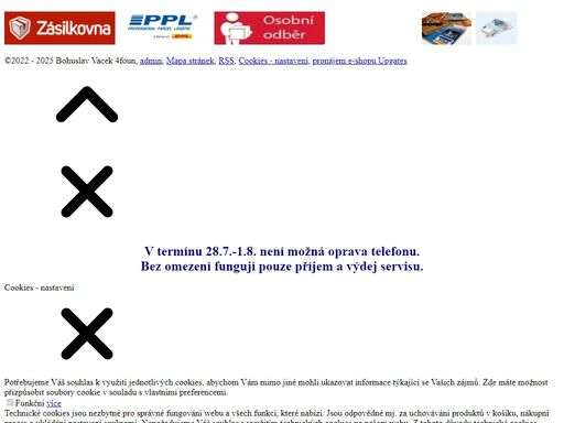 prodej mobilů, tabletů, pc, ntb včetně příslušenství, servis a bazar, opravy