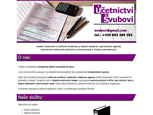 účetní kancelář šumperk - vedení účetnictví, daňové evidence a mzdové a personální agendy.