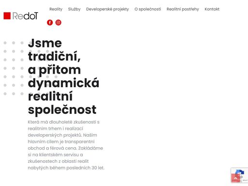 jsme investiční a realitní společnost redot. jsme jistota v džungli realit.