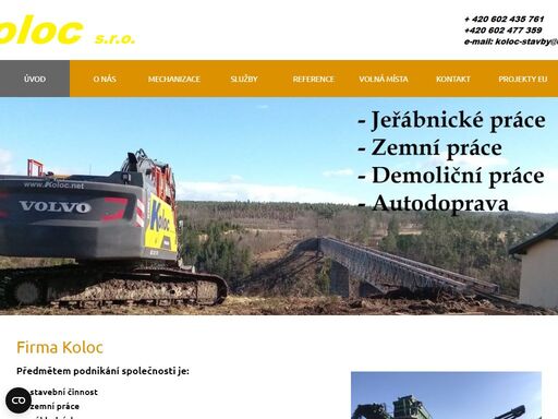provádíme veškeré zemní a bourací práce, zajistíme autodopravu, nadměrnou dopravu, autojeřáby 8 - 55 tun. disponujeme vysokozdvižnou plošinou mp 20