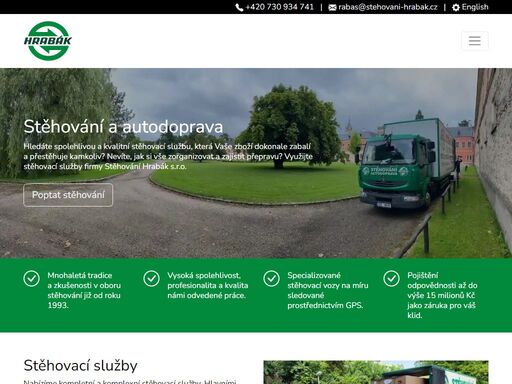 specialisté na stěhování bytů, domů, firem, těžkých břemen, trezorů nebo laboratorních přístrojů. specializované stěhovací vozy sledované přes gps.