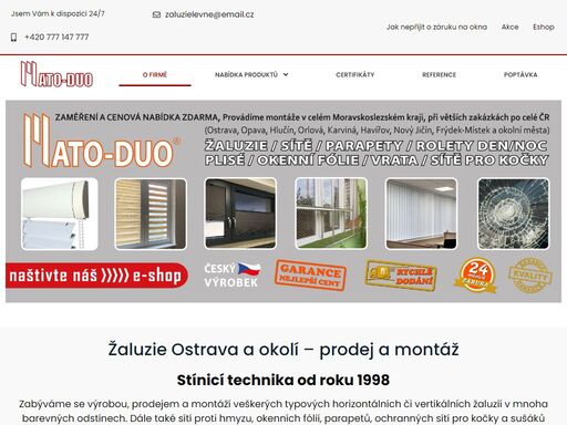 www.zaluzielevne.eu