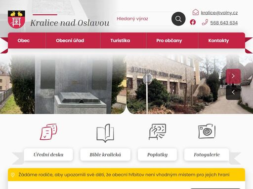 obec kralice nad oslavou