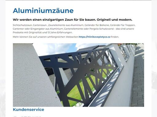 sichtschutzzaun, gartenzaun , zaunelemente aus aluminium, geländer für balkone, geländer für treppen, gartentor oder eingangstor aus alu, gartenelemente etc.