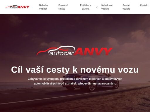 zabýváme se výkupem, prodejem a dovozem osobních a dodávkovych automobilů všech typů a značek, především nehavarovaných.