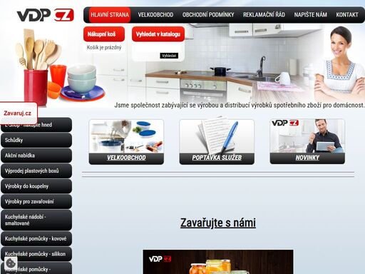 v našem sortimentu najdete:
- plasty, dřevěný program – vařečky / prkénka, smaltované nádobí, proutěné výrobky, sklo, porcelán, nožířský a příborový sortiment, koupelnové doplňky, drátěný program, kartáčnický sortiment, drobné kovové doplňky, cedník