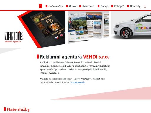 vendi je reklamní agentura v prostějově. zabýváme se tvorbou a výrobou letáků, billboardů, dárkových předmětů, přípravou eventů, inzercí, grafikou a dalším.