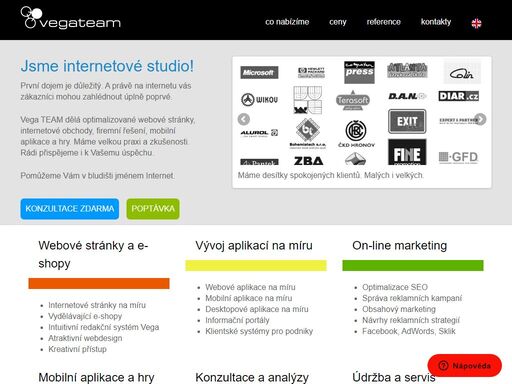 webové stránky, eshop, internetové stránky, marketing, mobilní aplikace, webovky tvoříme úspěšné webové stránky a e-shopy. nabízíme internetový marketing. programujeme software na míru a mobilní aplikace.