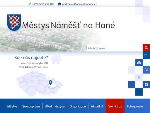 oficiální stránky městyse náměšť na hané